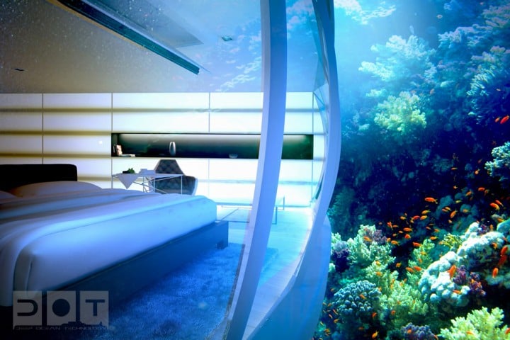 Explore The Underwater World From The Comfort Of Your Bedroom In This Underwater Hotel-07