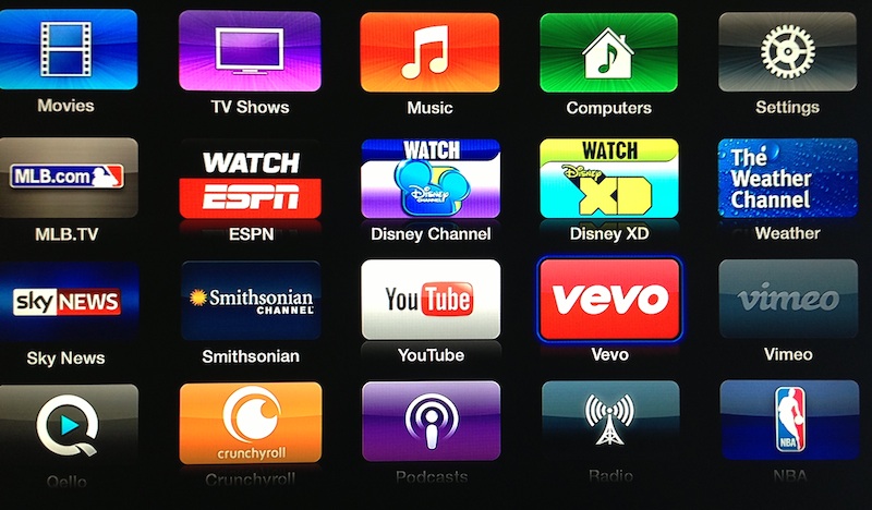 Apple TV updated with Vevo, Disney, Weather Channel ...