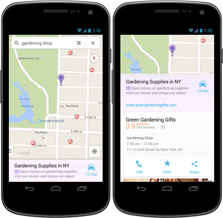 Google Maps implements “Relevant Ads” on iOS and Android