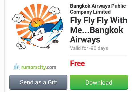 Fly Fly Fly With Me Bangkok Airways Line sticker in Bangkok 00