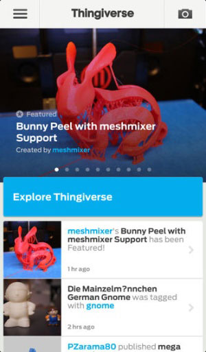 Makerbot Thingiverse launches first iOS app for 3D printing projects-01