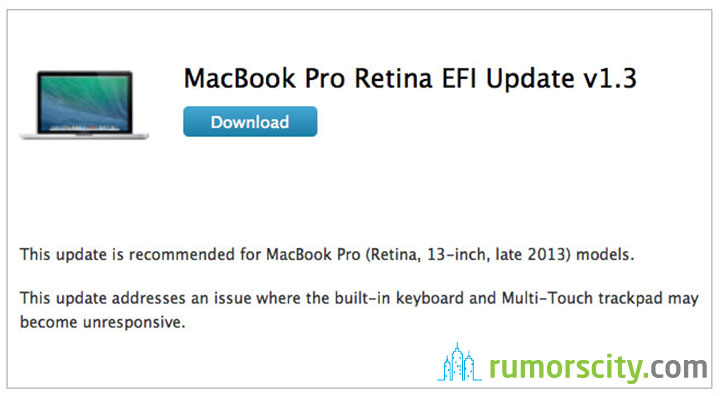 macbook pro retina efi update