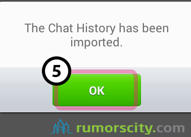 Backup and restore line chat history android