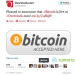 Online Retail Giant, Overstock starts accepting Bitcoin