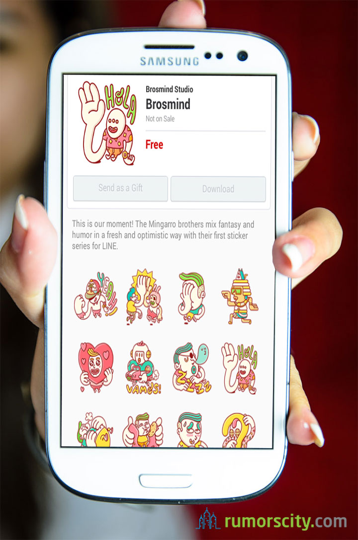 Brosmind Line sticker in Spain