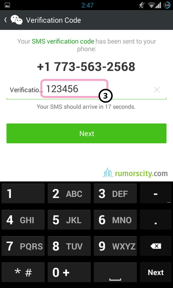 Wechat sign phone number without in How to