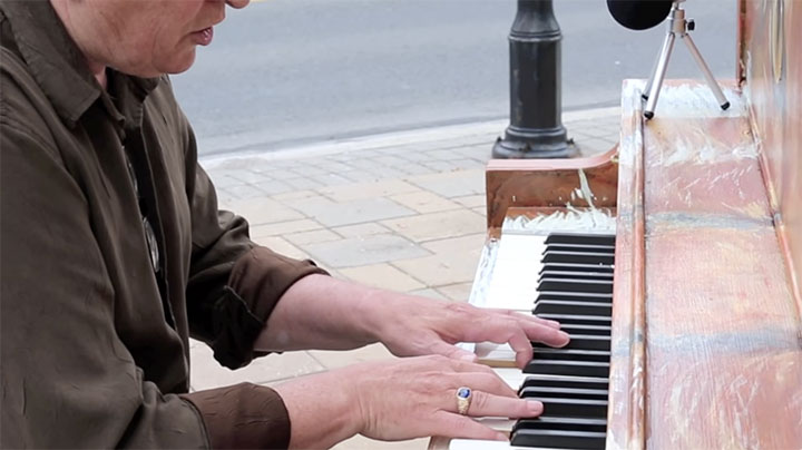 Street Piano Played By An Elderly Stranger His Performance Is Unbelievable