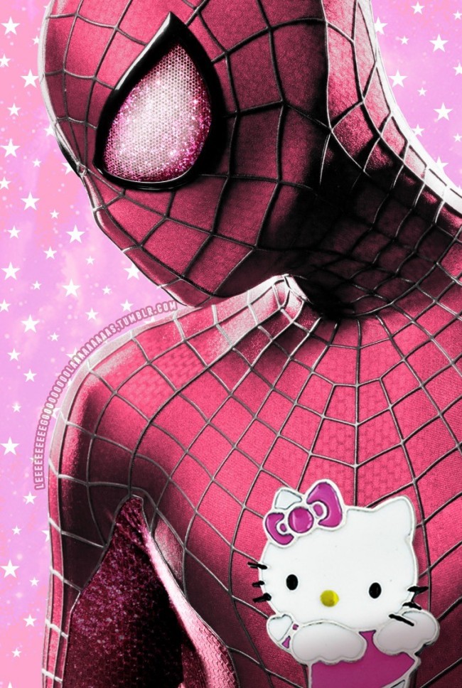 Superheroes With A Hello Kitty Makeover. This is Hilarious.