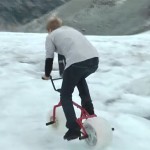 First Bicycle With Ice Wheels. They Are Really Awesome.