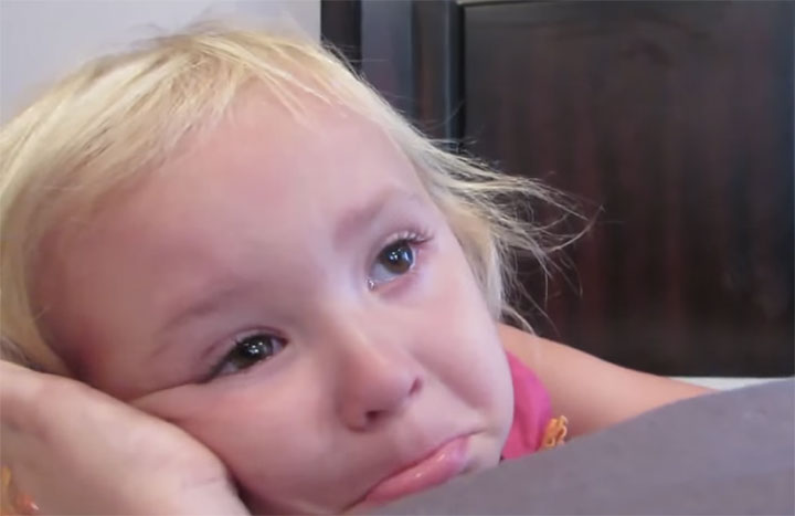 Adorable Little Girl Is Heartbroken To Learn That Her Newborn Cousin Is Unable To Join Her Birthday Party