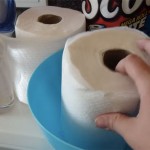 DIY Homemade Paper Wipes With A Roll Of Paper Towels