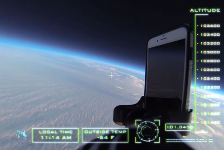 What Happens When You Send An iPhone 6 Into Space And Drops It Back Down To Earth