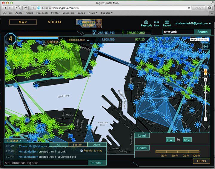 Ingress intel map не могу зайти