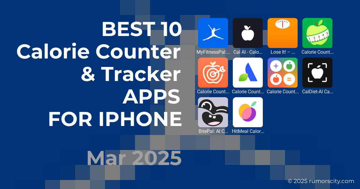 Best 10 Calorie Counter & Tracker for iPhone