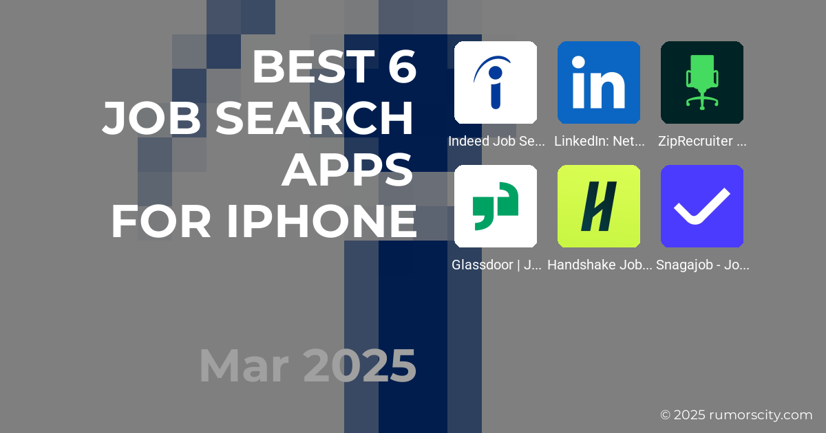 Best 6 Job Search Apps for iPhone