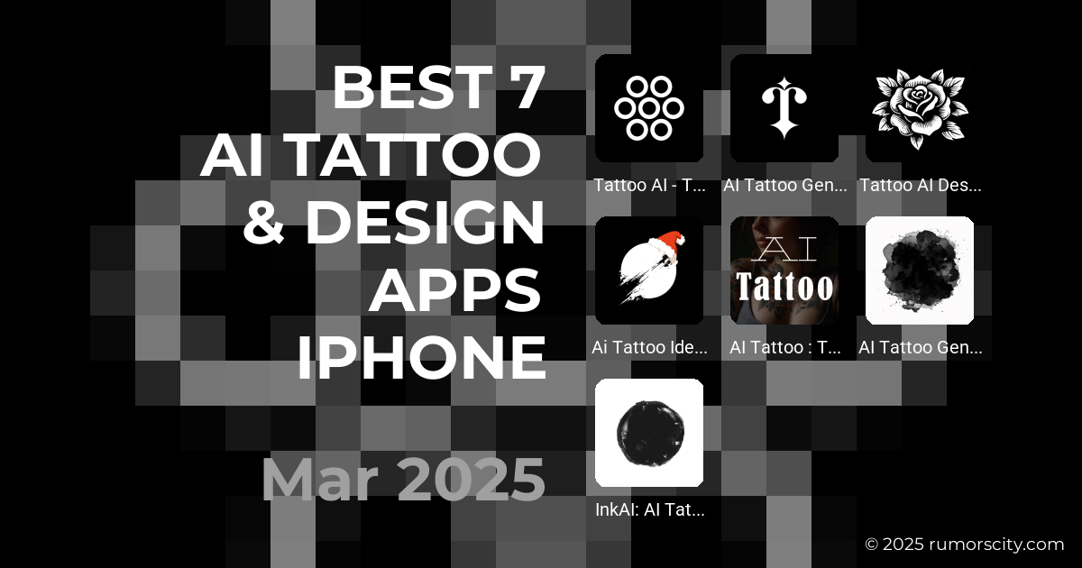 BEST 7 AI TATTOO & DESIGN APPS IPHONE