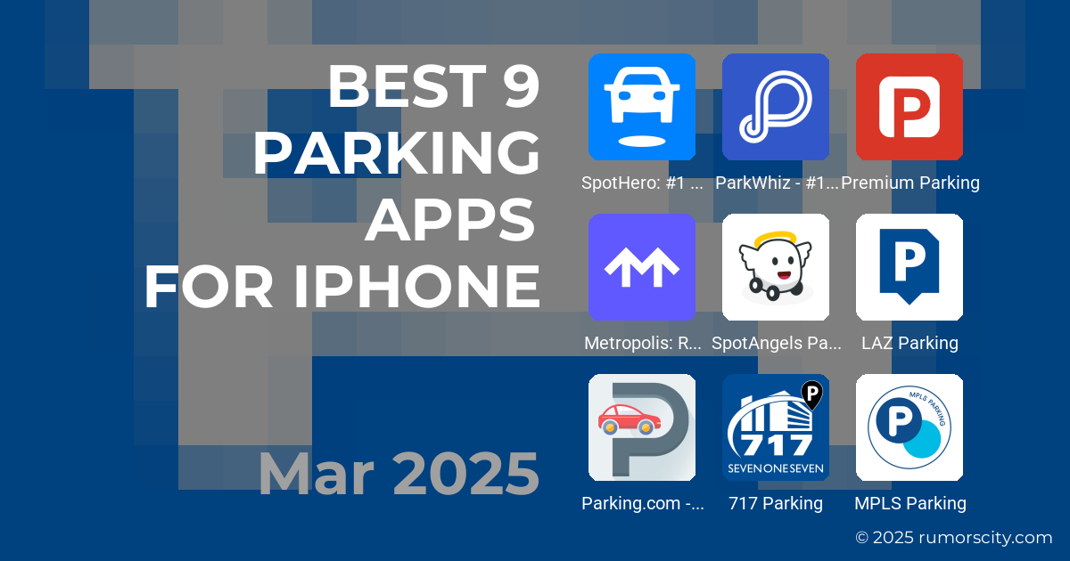 Best 9 Parking Apps for iPhone (March 2025)