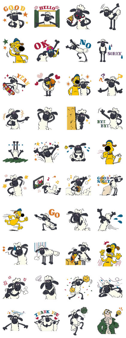 Shaun The Sheep Line Sticker Rumors City Shaun The Sheep Line Sticker Rumors City