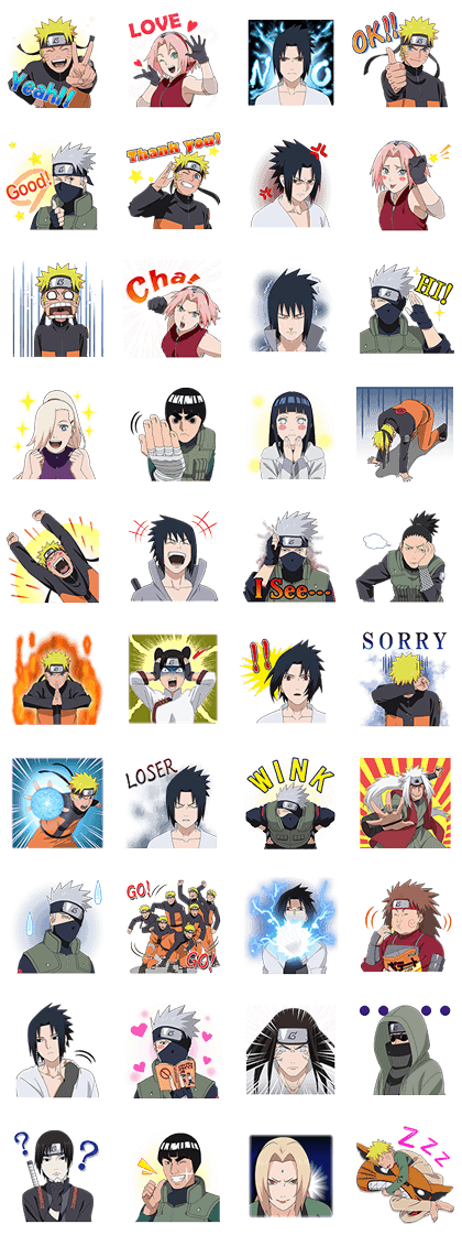 NARUTO SHIPPUDEN Line Sticker - Rumors City