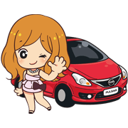Nissan line sticker #5