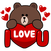  LINE  characters Love  U Line  Sticker  Rumors City