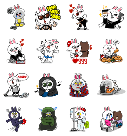 The Authentic Cony Line Sticker - Rumors City