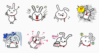 Beauty Rabbit  MOCHIMI Line  Sticker  Rumors City