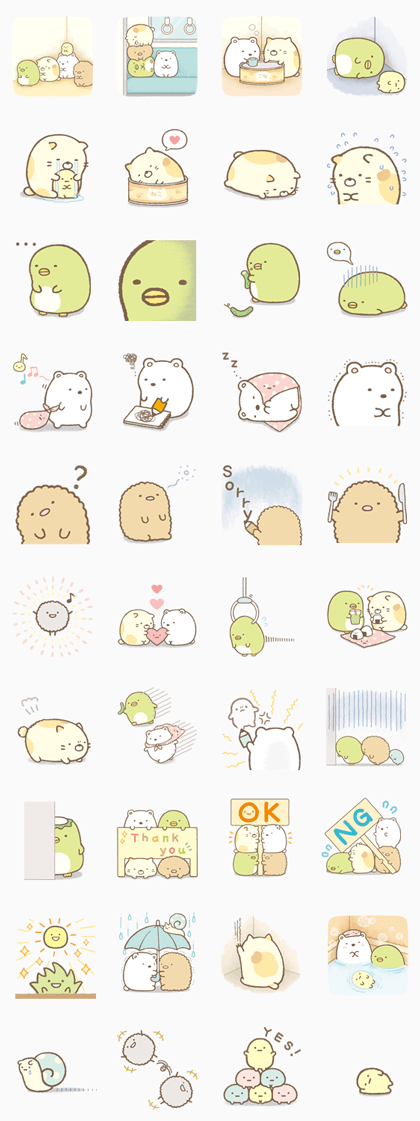 Wallpaper Sumikko Gurashi Line Sticker Rumors City Desktop Wallpaper Free