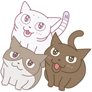Get Wallpaper Anime Kuruneko Line Sticker Rumors City Desktop Wallpaper Free